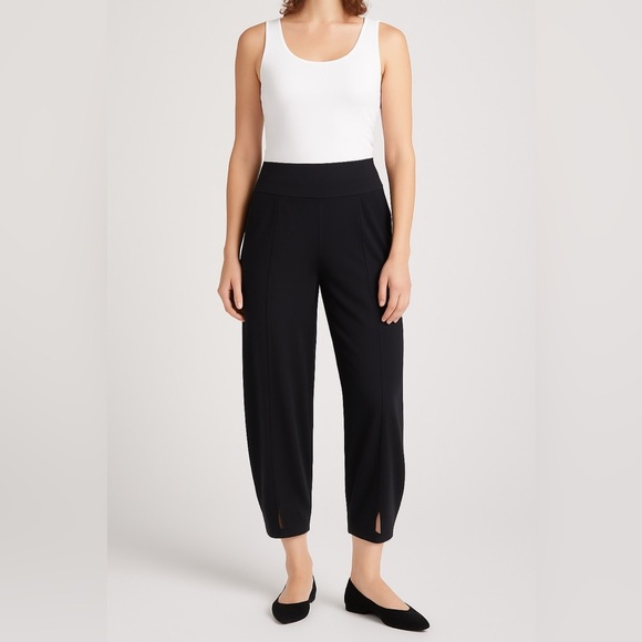 Sympli Icon Cocktail Stretch Cropped Pant Pull On Size 6 Narrow‎ Lantern Pants - Picture 14 of 14